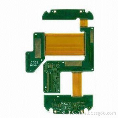 Multilayer flex-rigid PCB with surface treatment of LF-HASL + gold finger